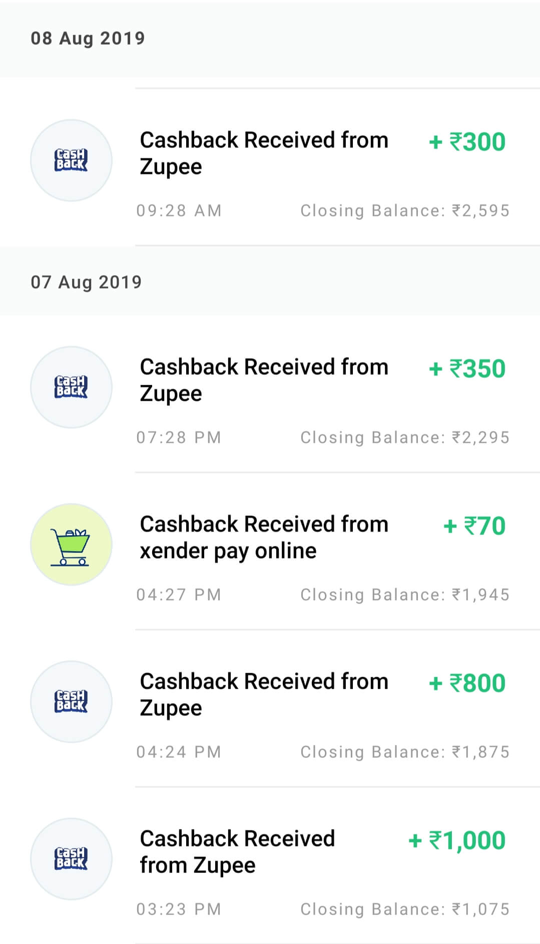 Zupee Gold Payment Proof