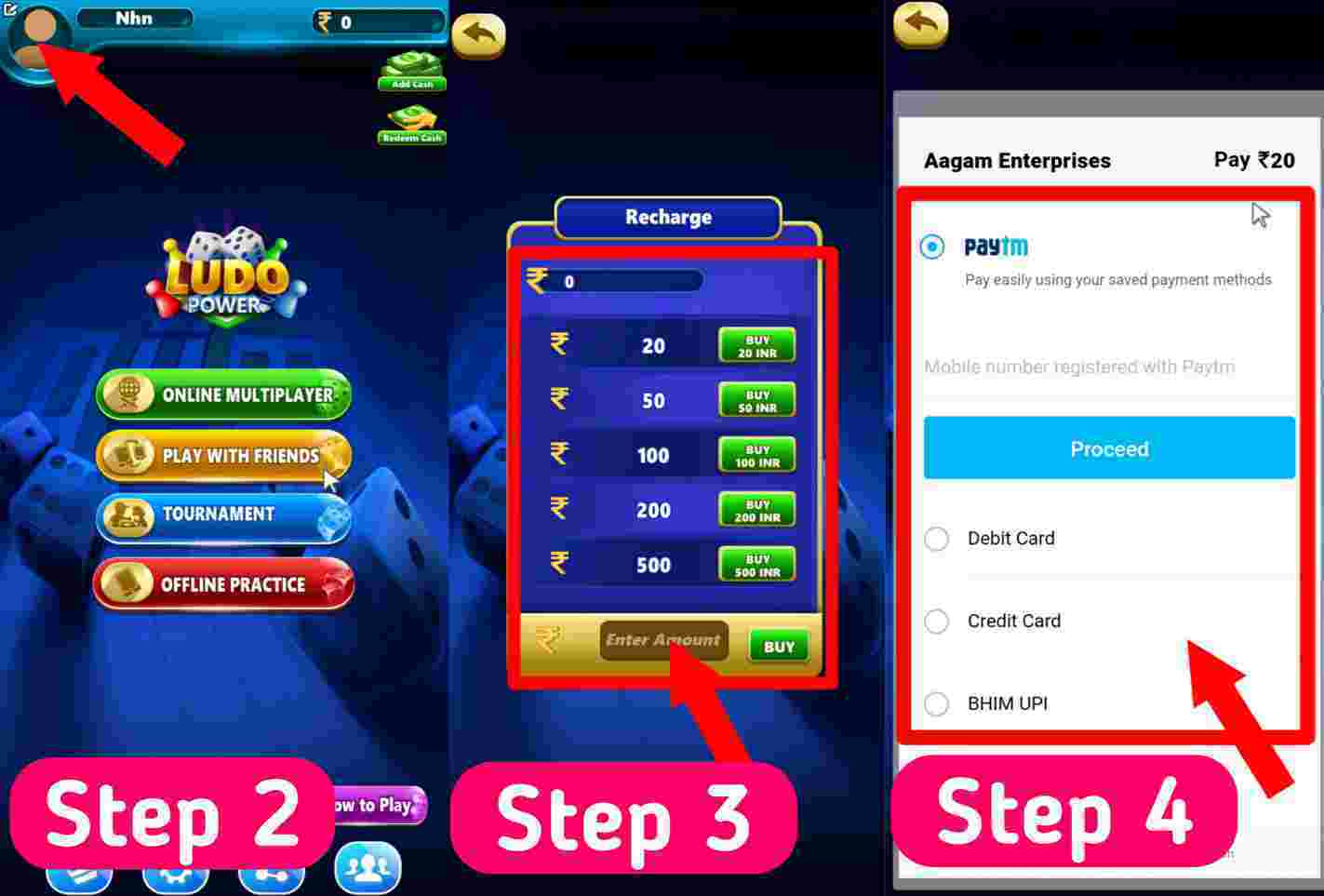Add Money In Ludo Power To Play Game