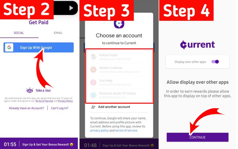 Current App Signup Process 